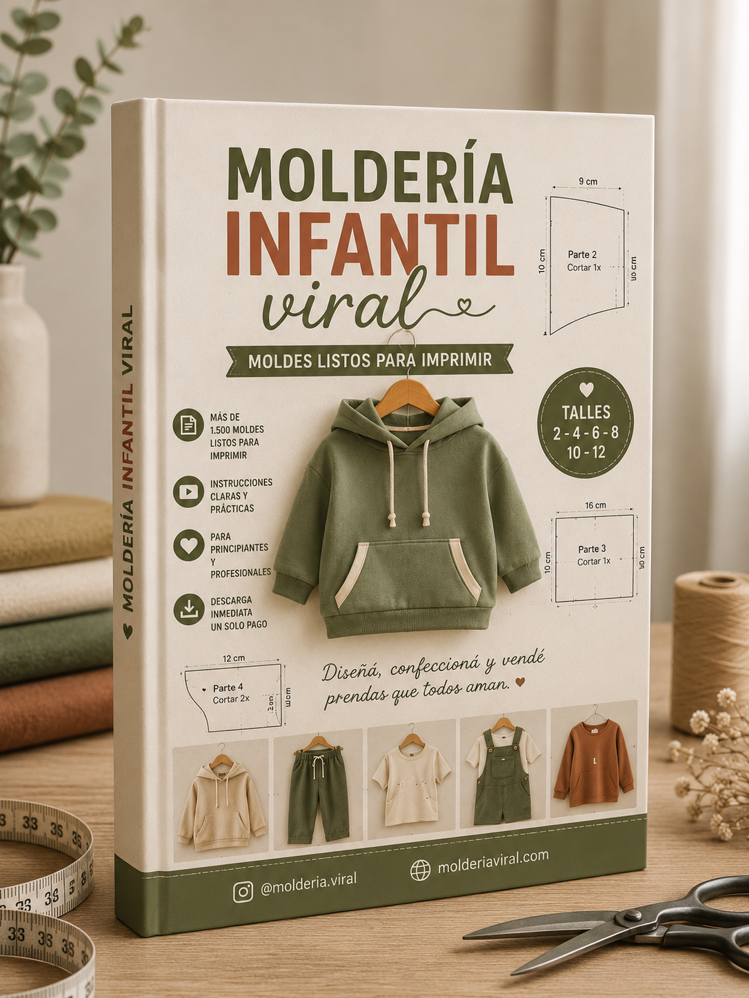 Accedé a moldería infantil viral y +1.000 moldes.