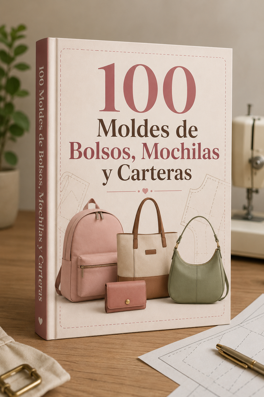 Marroquinería en Casa: +100 Moldes de Bolsos, Mochilas y Carteras